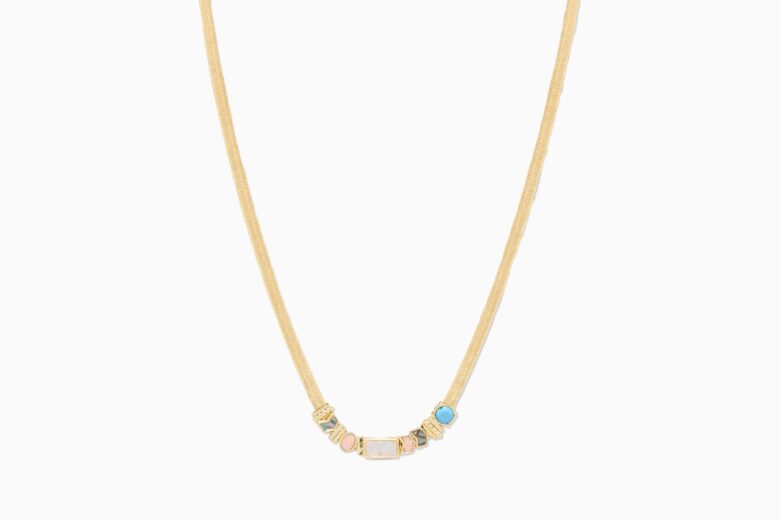 best necklaces women gorjana venice gem necklace review - Luxe Digital