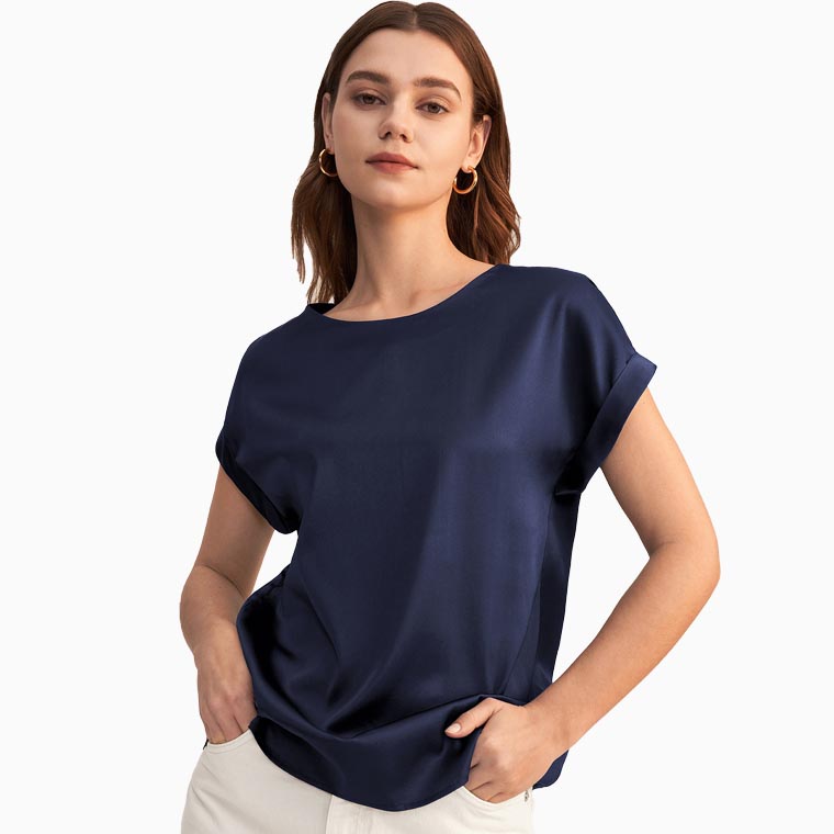 women smart casual dress code guide lilysilk short sleeves round neck - Luxe Digital